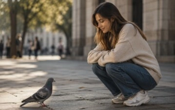 Qué significa que una paloma se acerque mucho a una persona, según las creencias populares