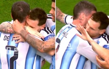 El abrazo más especial de Lionel Messi con Rodrigo De Paul: palabras al oído y contención total