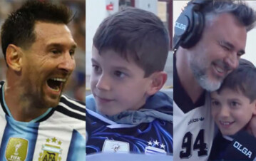 Se llama Manu, tiene 8 años, le escribió una carta a Messi por el cumple, la abuela lo llevó a Olga, la leyó y todos terminaron llorando