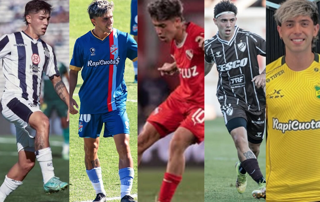 LOS CINCO CLUBES EN LA CARRERA DE TOLOZA: TALLERES DE CORDOBA, ARSENAL, INDEPENDIENTE, PLATENSE Y DEFENSA Y JUSTICIA, SU ACTUAL CLUB.