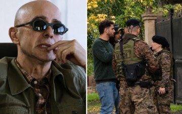 El famoso que quiso meterse desesperado a la casa del Indio Solari y se peleó con la policía: el video del tenso momento