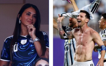 El video del festejo de Antonela Roccuzzo después de la clasificación de Argentina a semifinales del Mundial