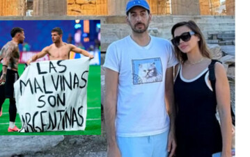 ¡Impactante! A Santiago Korovksy el novio de Celeste Cid lo pararon militares en la frontera de Kenia y Somalía y lo salvó la bandera de Malvinas que mostraron los jugadores: "Heroico"
