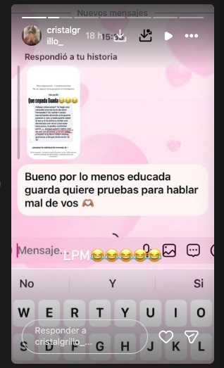 CON SUS REPOSTEOS, CRISTAL LIQUIDO A TODAS.