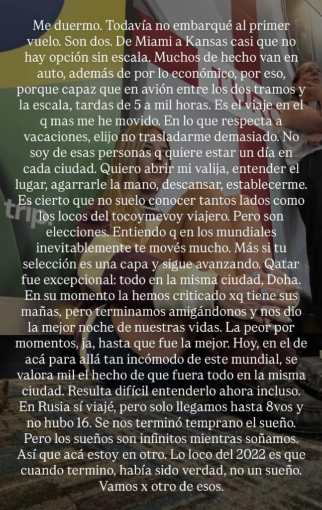El extenso descargo de Nati Jota. (Instagram)