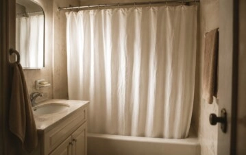 El truco viral para sacar las manchas de la cortina del baño sin tener que cambiarla