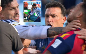 El video completo de la pelea de Leandro Paredes contra los jugadores de España: se agarraron del cuello, hubo trompadas y agresiones