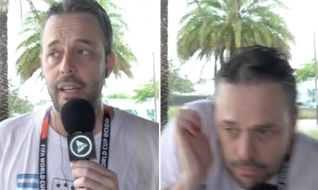¡Terrible! Un rayo cayó en un móvil de la Selección Argentina y un periodista quedó afectado