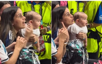 El terrible momento que vivió la mujer de Julián Álvarez, Emilia Ferrero, discutiendo con la policía y con su bebé en brazos: el indignante video