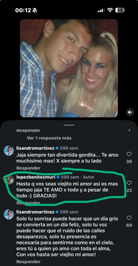 UN EXTRAÑO MENSAJE DE MURIEL A LICHA HACE YA MUCHOS AÑOS. LA GENTE BUSCA Y ENCUENTRA DE TODO.