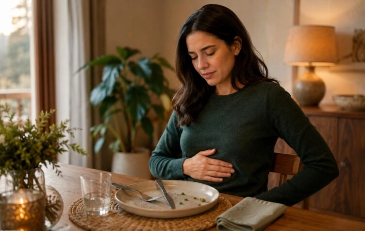 La señal del cuerpo que puede revelar que estás comiendo demasiado rápido