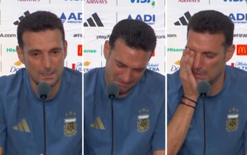 La pregunta que quebró a Lionel Scaloni, que se fue llorando de la conferencia de prensa: "Me duele en el alma, lo siento"