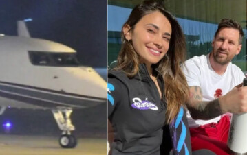 Messi aterrizó en Rosario para reencontrarse con sus papás, Jorge y Celia: llegó con Antonela Roccuzzo y sus hijos, y protagonizó un emotivo regreso
