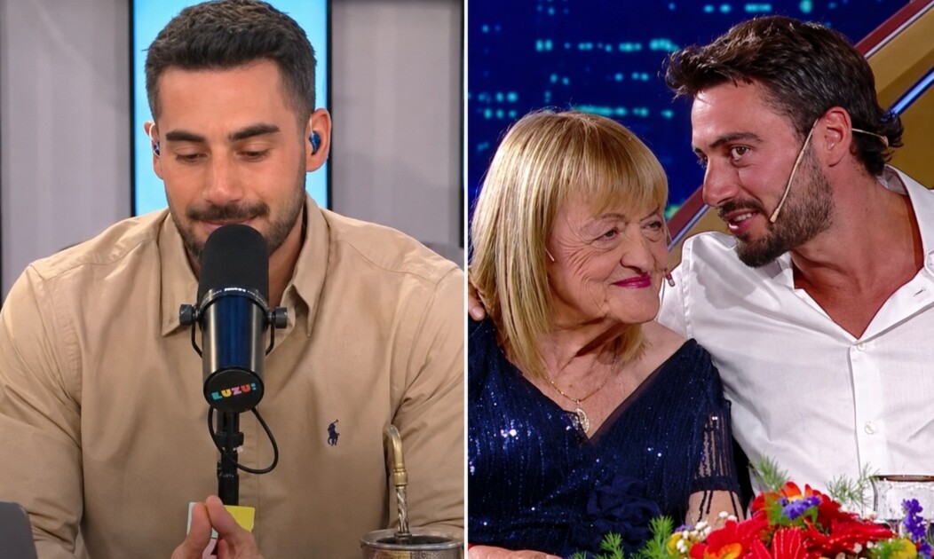 Así Nico Occhiato anunció la muerte de su abuela Conce: se quebró en vivo en Luzu y tuvo que terminar la transmisión