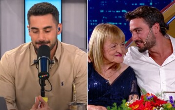 Así Nico Occhiato anunció la muerte de su abuela Conce: se quebró en vivo en Luzu y tuvo que terminar la transmisión