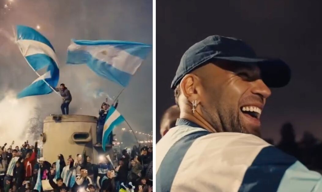 Así fue el recibimiento de la Scaloneta en el predio de la AFA: banderazo, fuegos artificiales y pura emoción