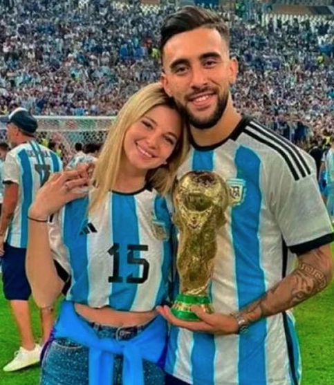 PALOMA ERA LA NOVIA DE NICO GONZALEZ CUANDO EL FUE CAMPEON DEL MUNDO EN QATAR. DESPUES LE DESCUBRIO INFIDELIDADES Y LO DEJO.