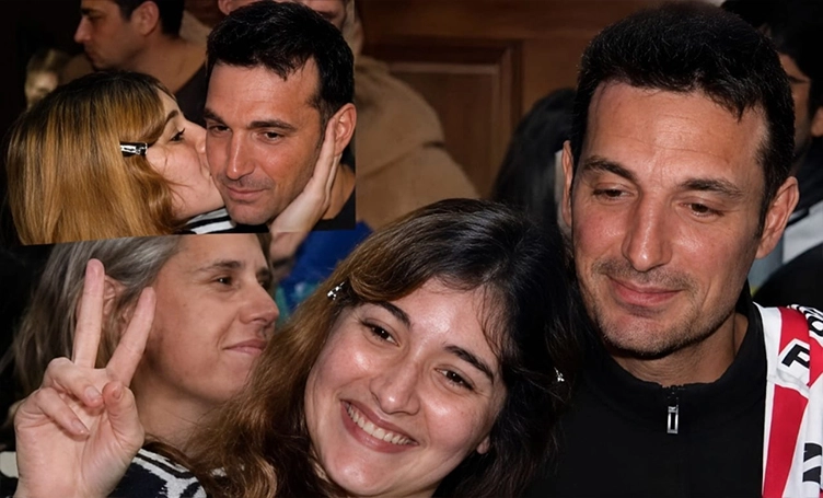 Scaloni fue recibido como un heroe y hubo desborde de afecto