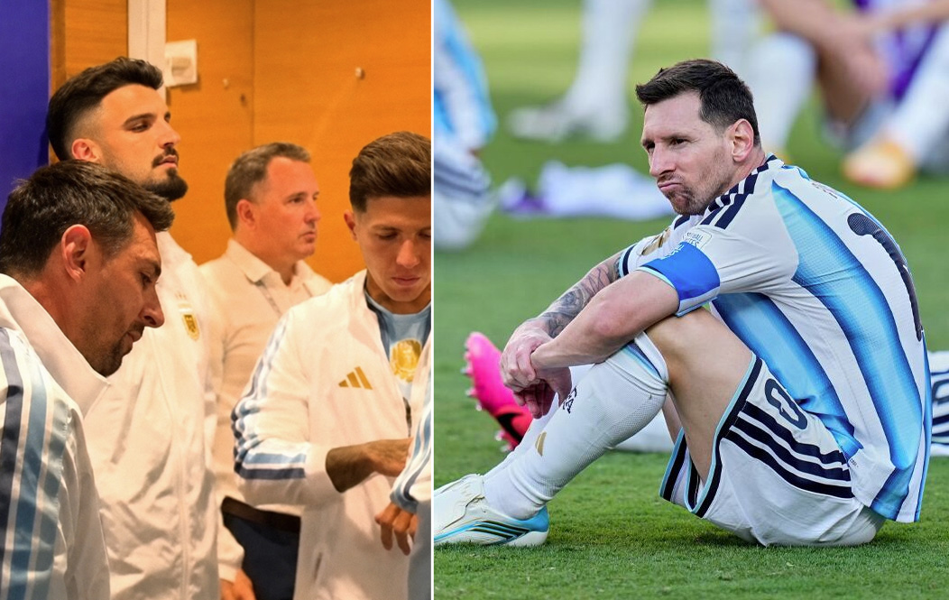 Se supo lo que pasó en el vestuario de Argentina entre los jugadores y la  polémica que estalló en la arenga de Messi: "Estaban muy calientes"