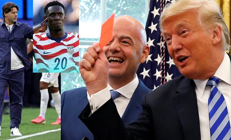Trump le dio una mano a Estados Unidos y hay escándalo en el Mundial