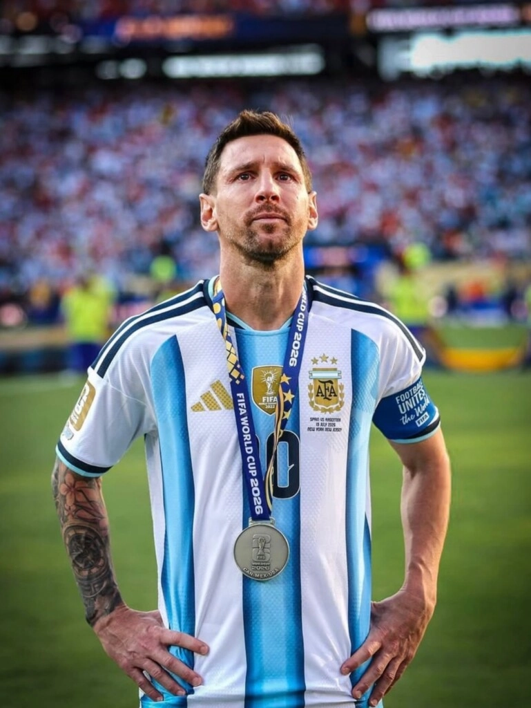 Una de las fotos que Antonela Roccuzzo subió en su dedicatoria a Messi. (Instagram)