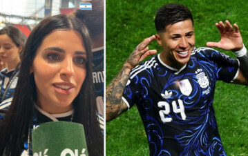 Tras revelar que no canta contra los ingleses, Valentina Cervantes contó que no vió el gol de Enzo Fernández ante Inglaterra