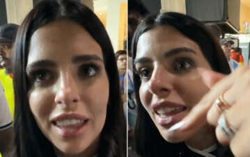 Valentina Cervantes, pareja de Enzo Fernández, debió abandonar el partido de Argentina, se tuvo que ir con su hija: qué pasó en la tribuna