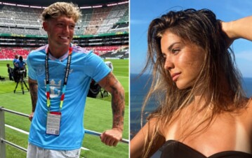 ¡Es oficial! Ian Lucas subió la primera foto a los besos con Renata Mónaco desde sus románticas vacaciones en Jamaica