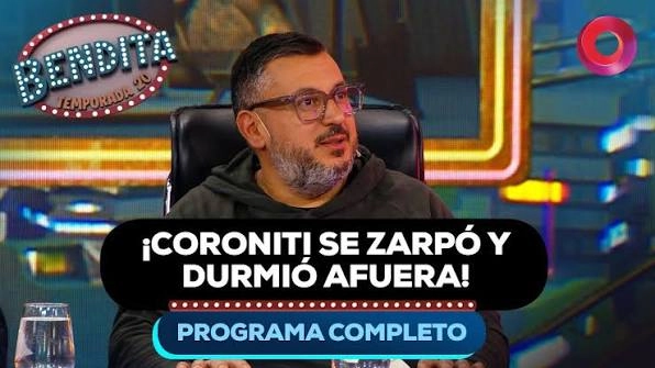 CORONITI EN BANDITA TV. FUE SU UNICO PASO POR LA TELEVISION.
