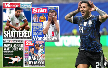 ¡Así lloran los ingleses! Los Medios londinenses sufren hasta el límite la épica remontada argentina: "Rotos en pedazos y vapuleados por Messi"