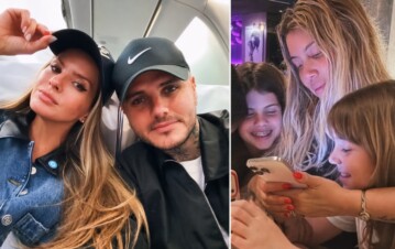 Mauro Icardi y la China Suárez, a pura provocación en Italia mientras las hijas de Wanda Nara lloran para volver a la Argentina
