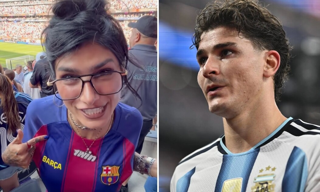 El rumor de romance entre Julián Álvarez y Mia Khalifa, la famosa que se convirtió en la hater número uno de la Argentina