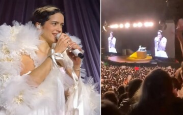 A días de venir al país tras el escándalo, Rosalía saludó a fans argentinos en Chile y estallaron los abucheos: su inesperada reacción