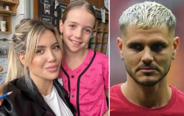 Wanda Nara usó a una de sus hijas contra Mauro Icardi tras quedarse varadas en Italia