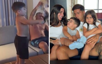 ¿El que no salta es un inglés? Apareció un nuevo video del hijo de Enzo Fernández tras la feroz polémica que armó Valentina Cervantes