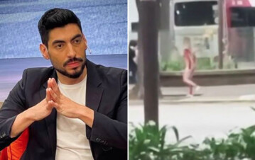 Así encontró la policía a Facundo Moyano mientras corría a su novia desnuda por la calle, bajo efectos de consumo: "Estaba desesperado y tratando de..."