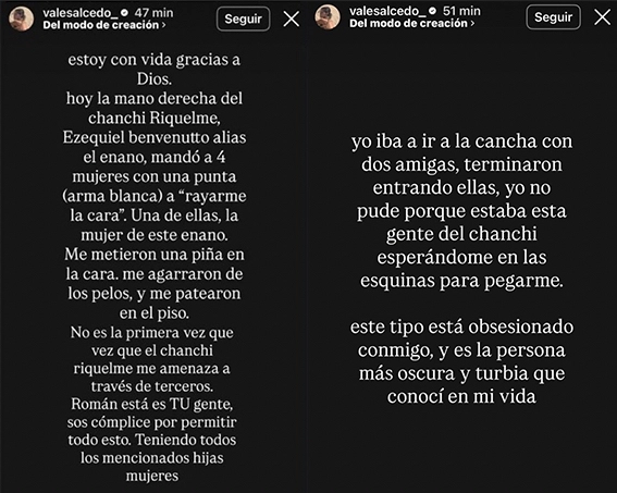 LA DENUNCIA DE VALEN SALCEDO.