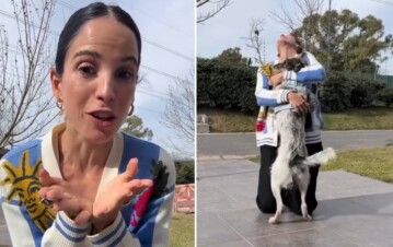 Cande Molfese reveló el sexo de su bebé con la ayuda de sus perros: el fuerte video