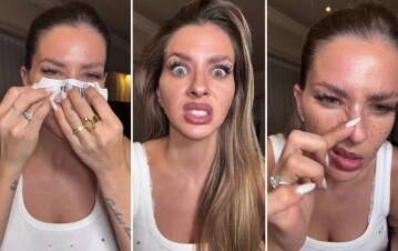 China Suárez maquillaje (Captura Video)