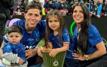 El video de los hijos de Enzo Fernández con Valentina Cervantes que está dando la vuelta al mundo: "Se hace el bueno pero es maldito"