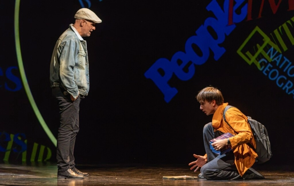 Gabriel Machado en escena, junto a Iñaki Aldao.