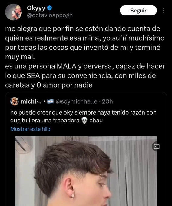 EL POSTEO DE OKKY CONTRA TULI ACOSTA.