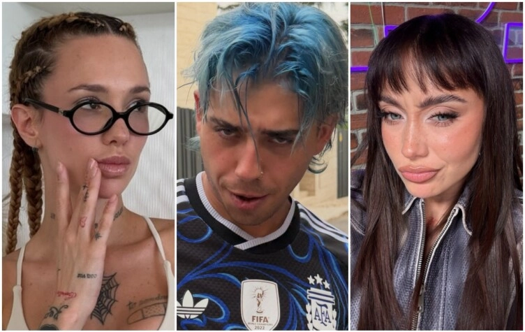 La Joaqui, Luck Ra y Tuli Acosta. (Instagram)