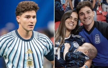 Julián Álvarez y Emilia Ferrero (Instagram)
