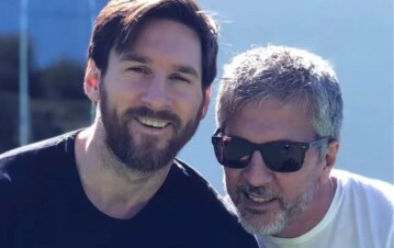 Leo Messi y su papá