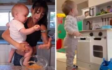Sol Pérez mostró la mini cocina que tiene Marco, su hijo, para jugar