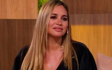 Belén Francese con su hijo