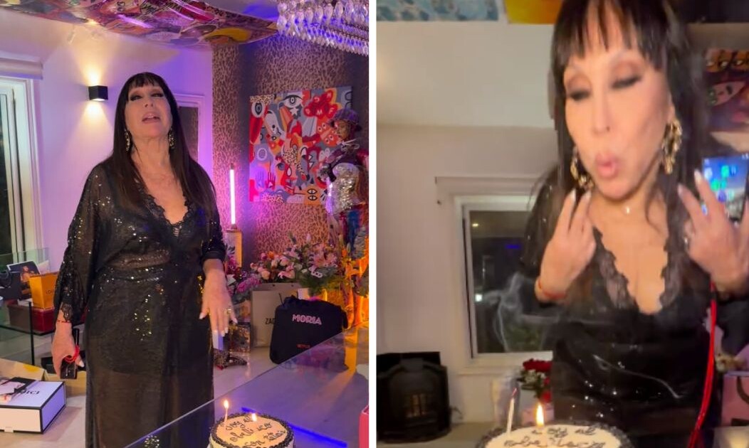 Así fue el íntimo festejo de cumpleaños de Moria Casán: look muy sensual, regalos exclusivos y tortas temáticas