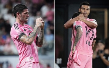 A minutos de que Messi aterrizara en Rosario para despedir a su papá, De Paul metió un gol en el Inter Miami: el conmovedor festejo entre lágrimas que movilizó a todo el estadio