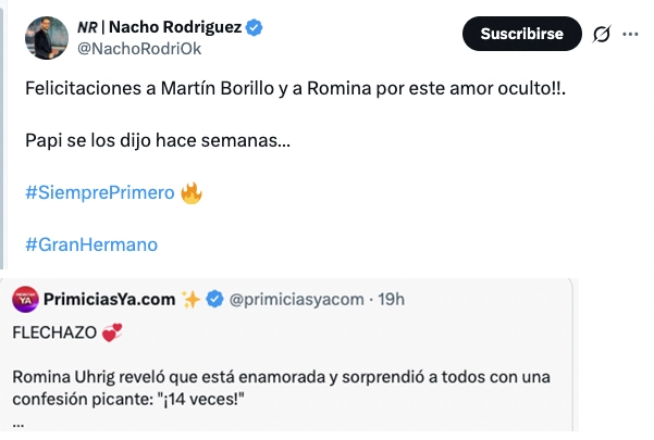 EL PERIODISTA NACHO RODRIGUEZ DIO LA PRIMICIA.